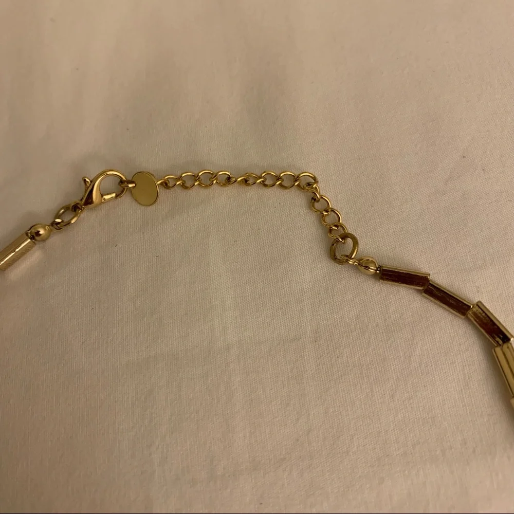 HOUSE OF HARLOW 1960 black & gold collar necklace - Picture 4 of 4